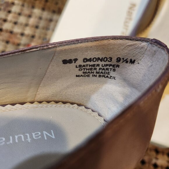 Naturalizer Railey Purple Leather Kitten Low Heel Pump Shoe Bow Women's Size 9.5 - Picture 4 of 10